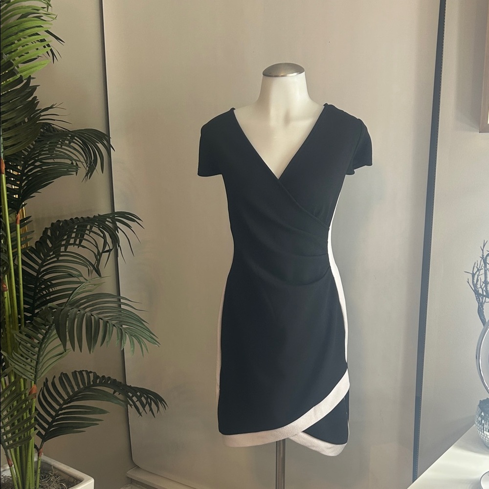 Almost Famous Black and White Mini Dress